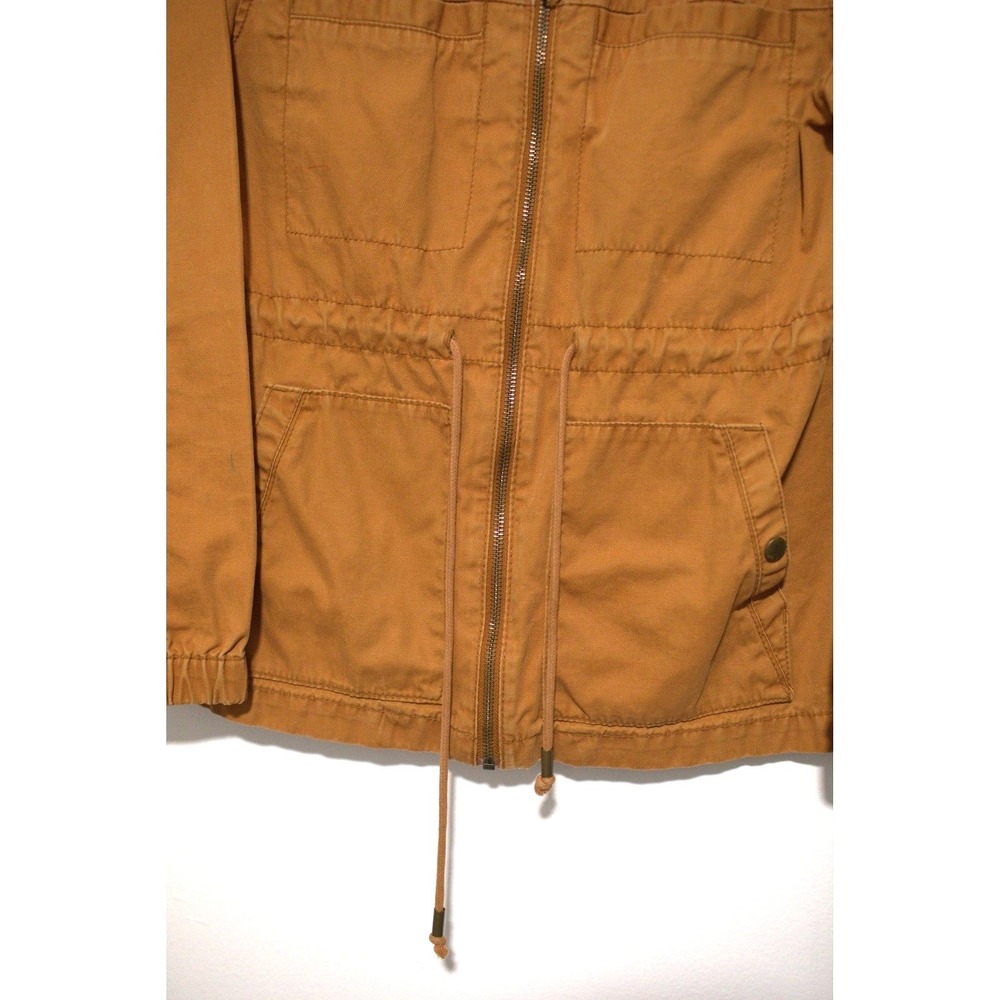 Old Navy Womens XS Tobacco Brown Utility Field Jacket Full Zip Drawstring Waist - Picture 4 of 8